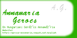 annamaria gerocs business card